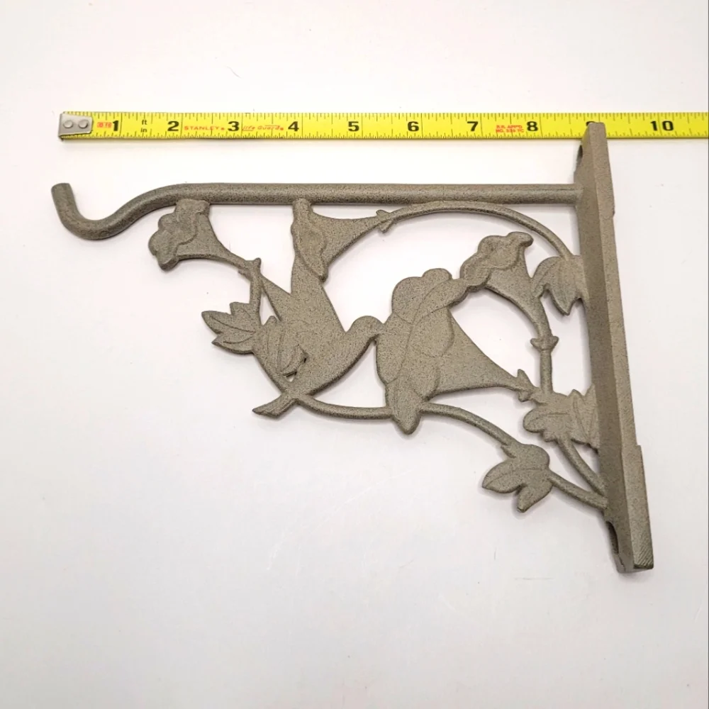 Decorative Hanging Plant Wall Bracket with Bird Design